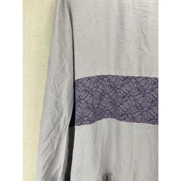 Topshop 100% Silk Lace Tunic Shift Dress UK Made‎ Sz 10 Romantic Layers - Picture 10 of 14